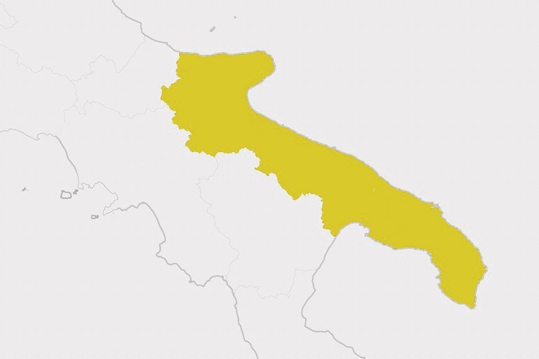 Puglia zona gialla