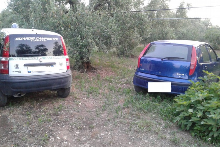 Auto rubata rinvenuta in via Lama di Grazia